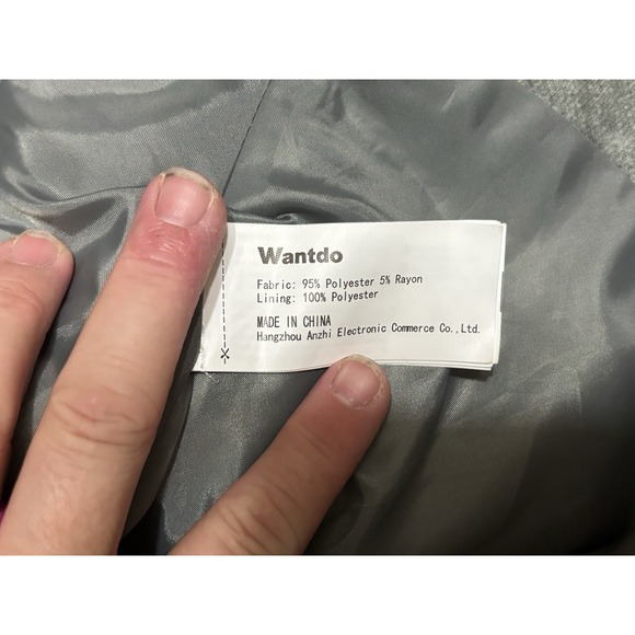 Wantdo Classy Women's Sz M Wrap Swing Coat with Belt and Skirted Hem - Picture 12 of 16